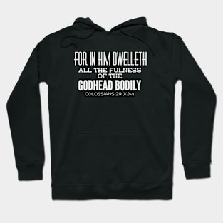 Jesus is the Godhead Bodily Colossians 2 9 Hoodie